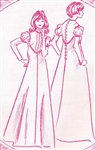 VINTAGE VICTORIAN DRESS PATTERN - Size 8 - Pacifica 3022