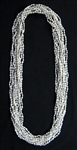 EXTRA LONG WHITE DOVE SHELL LEIS / 12