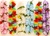 LARGE FLUFFY PLUMERIA LEIS/6 ASSORTED COLORS