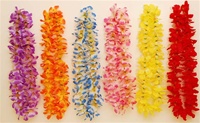 DEWDROP HIBISCUS LEIS/12 ASSORTED COLORS