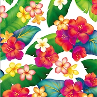 ISLAND BLOSSOMS FLORAL GIFT WRAP / 2 ROLLS
