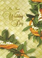 LAUHALA LEI WEDDING CARD