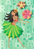 SPECIAL DAY HULA CARD
