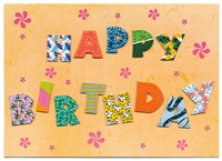 DELUXE PATCHWORK QUILT BIRTHDAY CARD