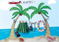 DELUXE SHAKE YOUR GRASS GET WELL ART CARD