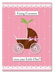 DELUXE GOING COCONUTS BABY GIRL DESIGNER ART CARD