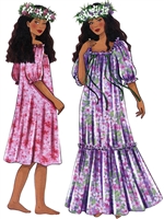 PATTERN-MUUMUU W/GATHERED NECKLINE