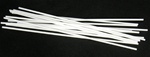 18" LONG WHITE PLASTIC STRAWS - CASE OF 2800