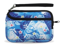 ZIPPERED WRISTLET PURSE - BLUE HONU