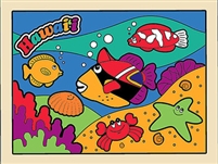 WOOD HUMU FISH SEA LIFE PUZZLE - SALE!