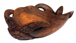HAND CARVED WOOD HONU SEA TURTLE BOWL