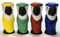 PARROT MUGS - CASE OF 36 - VARIOUS COLORS