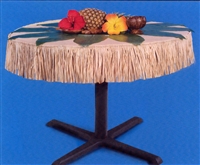 6'' NATURAL RAFFIA FRINGE / 9 FEET