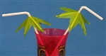 9-1/2" PALM TREE UMBRELLA STRAWS - CASE OF 4000
