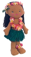 15" EMMA SOFT HAWAIIAN HULA DOLL