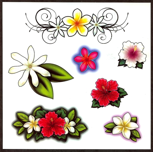 Free Hawaiian Flower Tattoos Black And White Download Free Hawaiian Flower  Tattoos Black And White png images Free ClipArts on Clipart Library