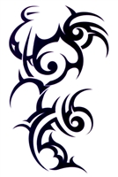 TAPPED OUT TRIBAL DESIGN TEMPORARY TATTOO - SALE!