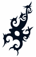 TRIBAL BORNEO SCORPION TATTOO