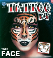 TRIBAL TIGER TEMPORARY FACE TATTOO KIT (1)