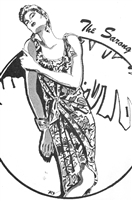 UNCUT VINTAGE SIMPLE SARONG DRESS PATTERN - SIZES XS/S/M/L - Pauloa 1032