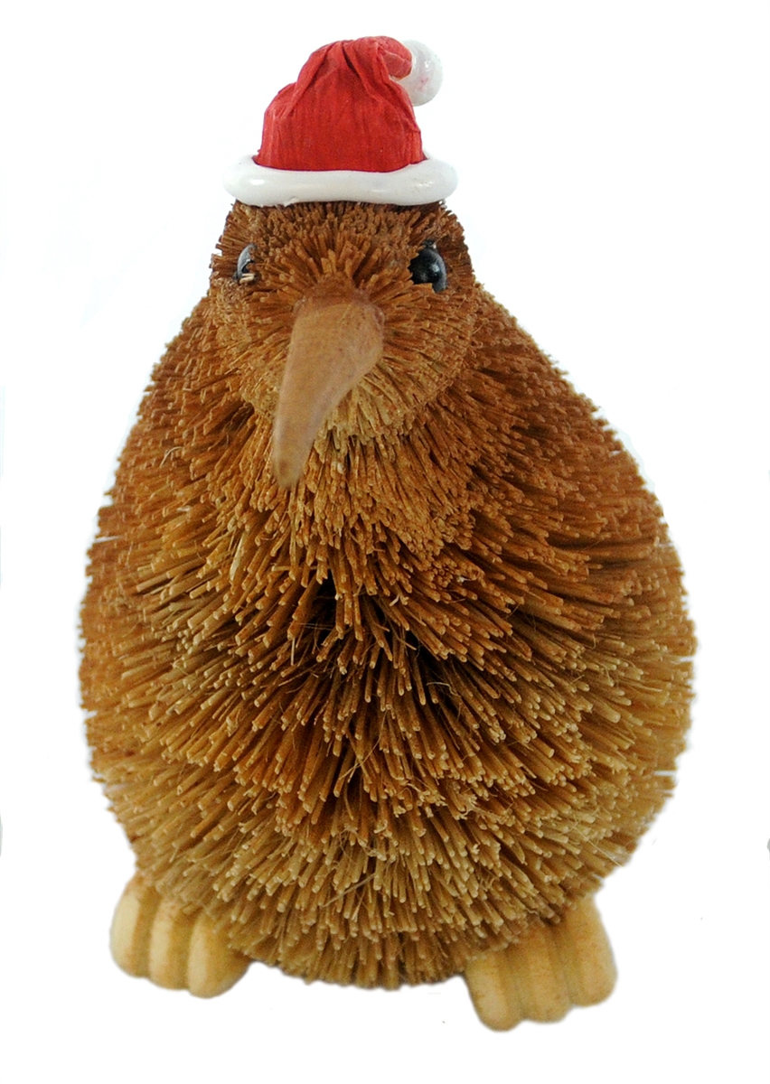 NEW ZEALAND MAORI KIWI SANTA HAT ORNAMENT